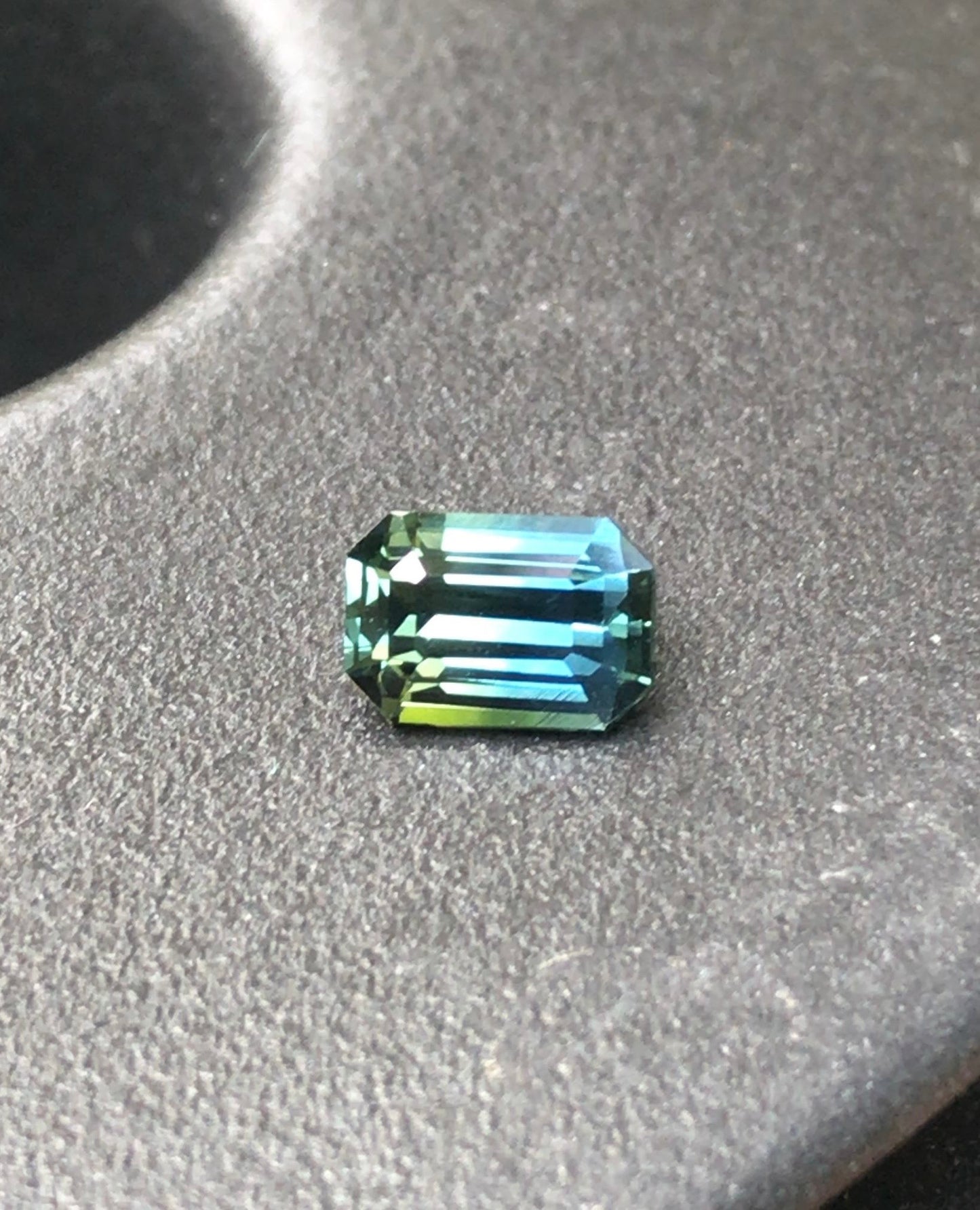 Natural Australian Teal Sapphire | 1.07 Crt | Emerald Cut | Unheated