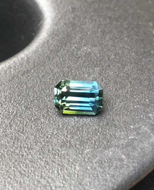 Natural Australian Teal Sapphire | 1.07 Crt | Emerald Cut | Unheated