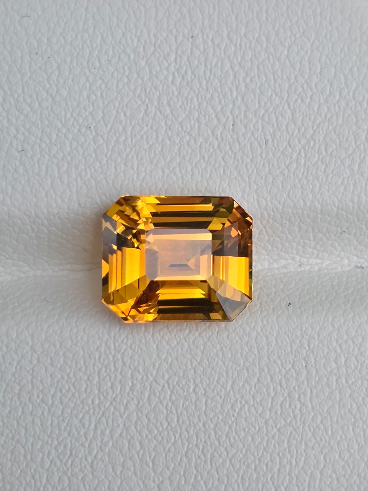 Ceylon Golden Yellow Sapphire - 6.5 Carat | Emerald Cut | Heated