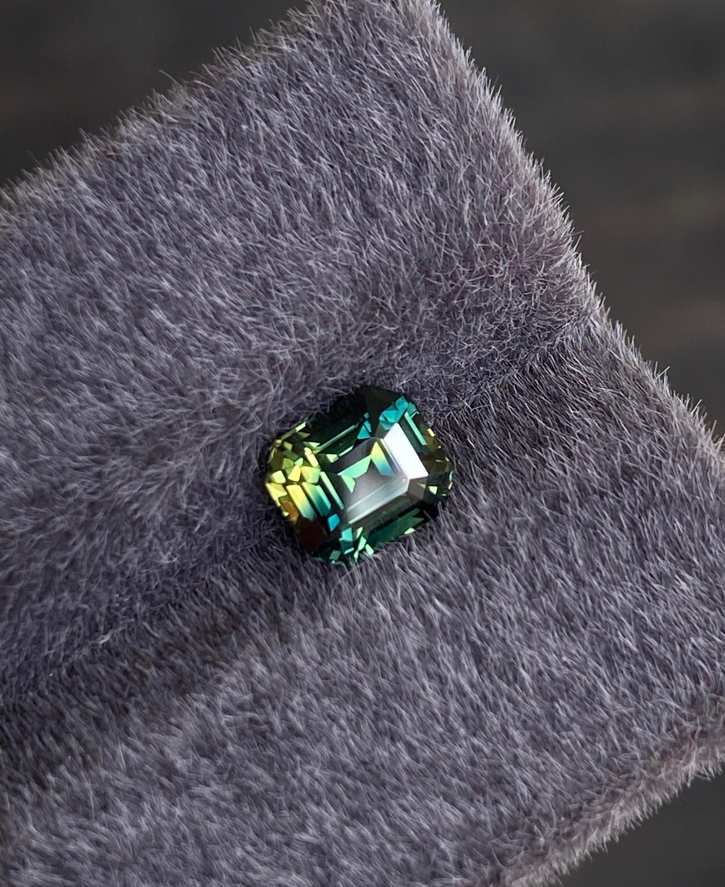 Australian Parti Sapphire - 1.75 Carat - Emerald Cut - Loop Clean - Unheated