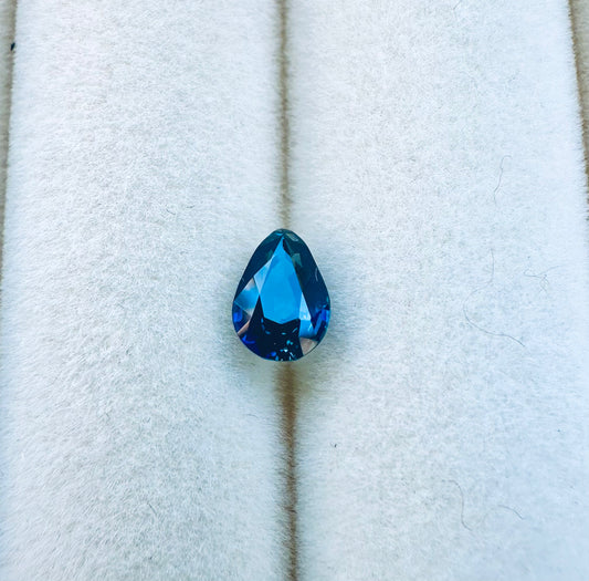 Natural Australian Blue Sapphire | 1.1 Crt | Pear Shape - Unheated | Loop Clean