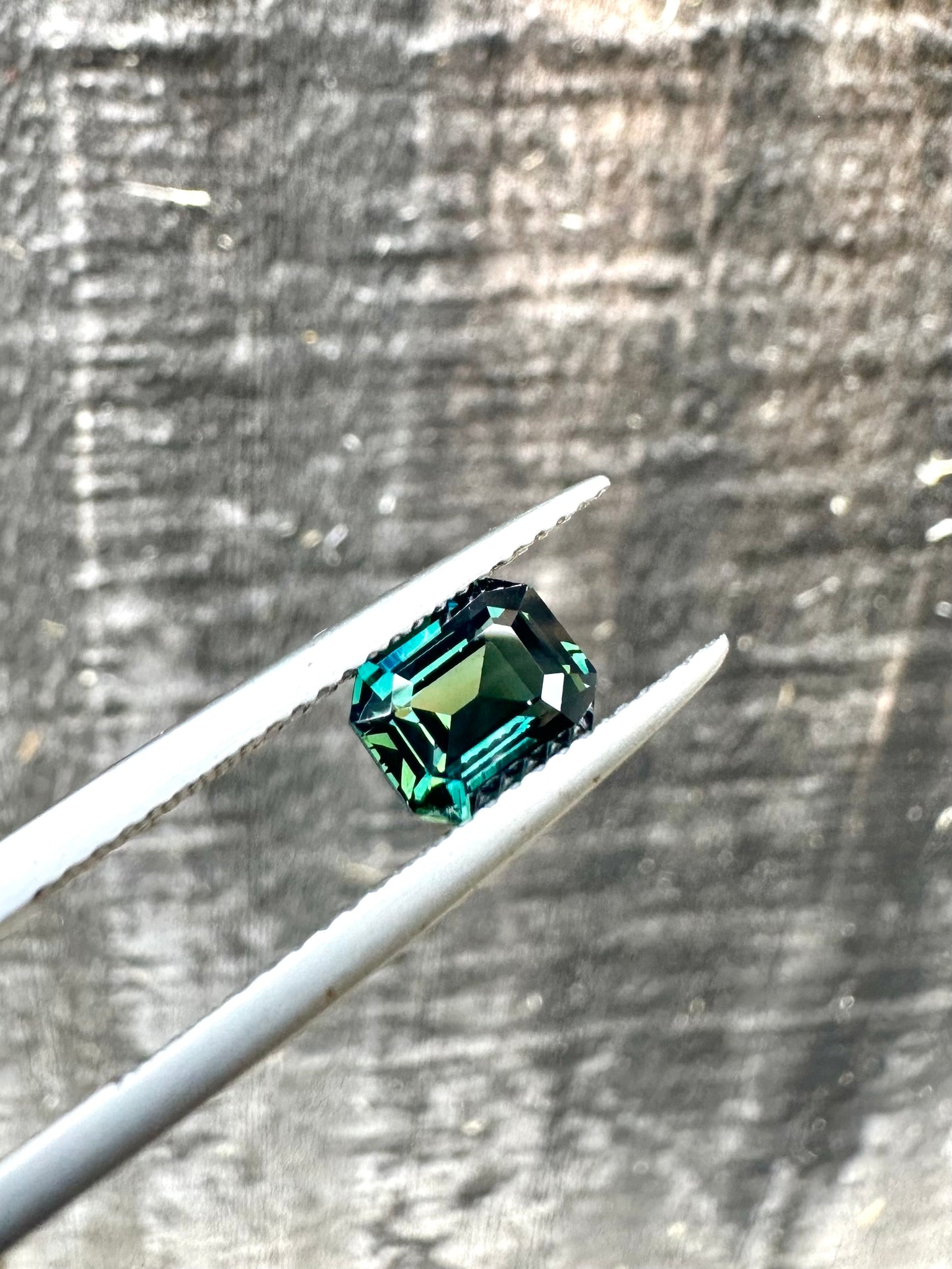 Australian Teal Sapphire - 1.53 Carat - Emerald Cut - Heated