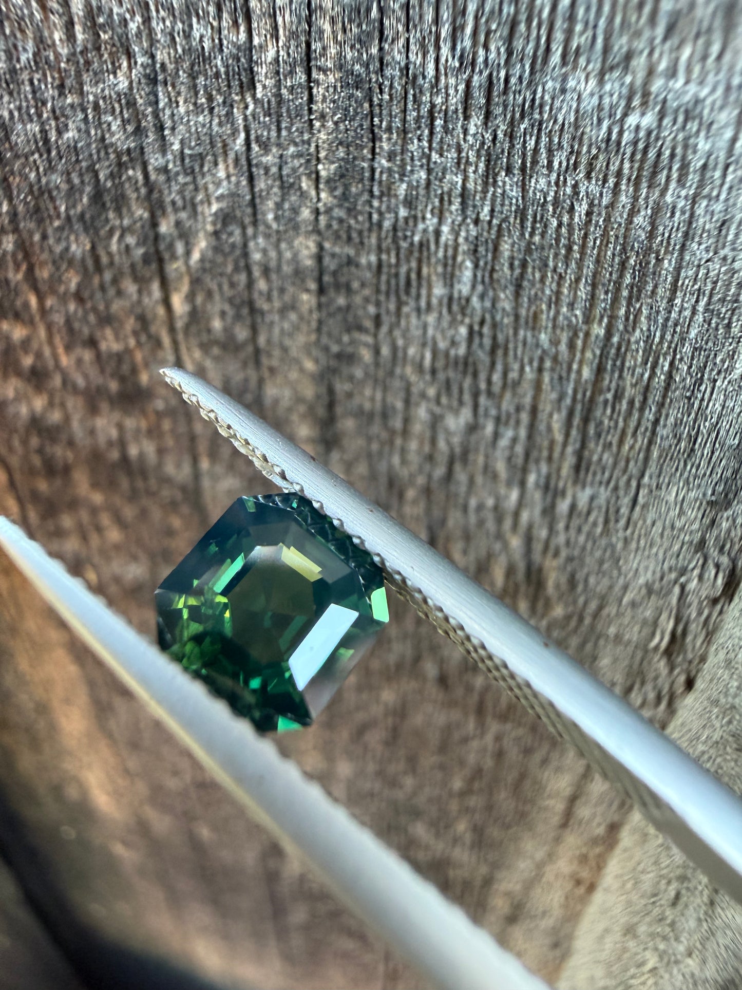 Australia Green Sapphire - 1.5 Crt | Asscher Cut | Unheated