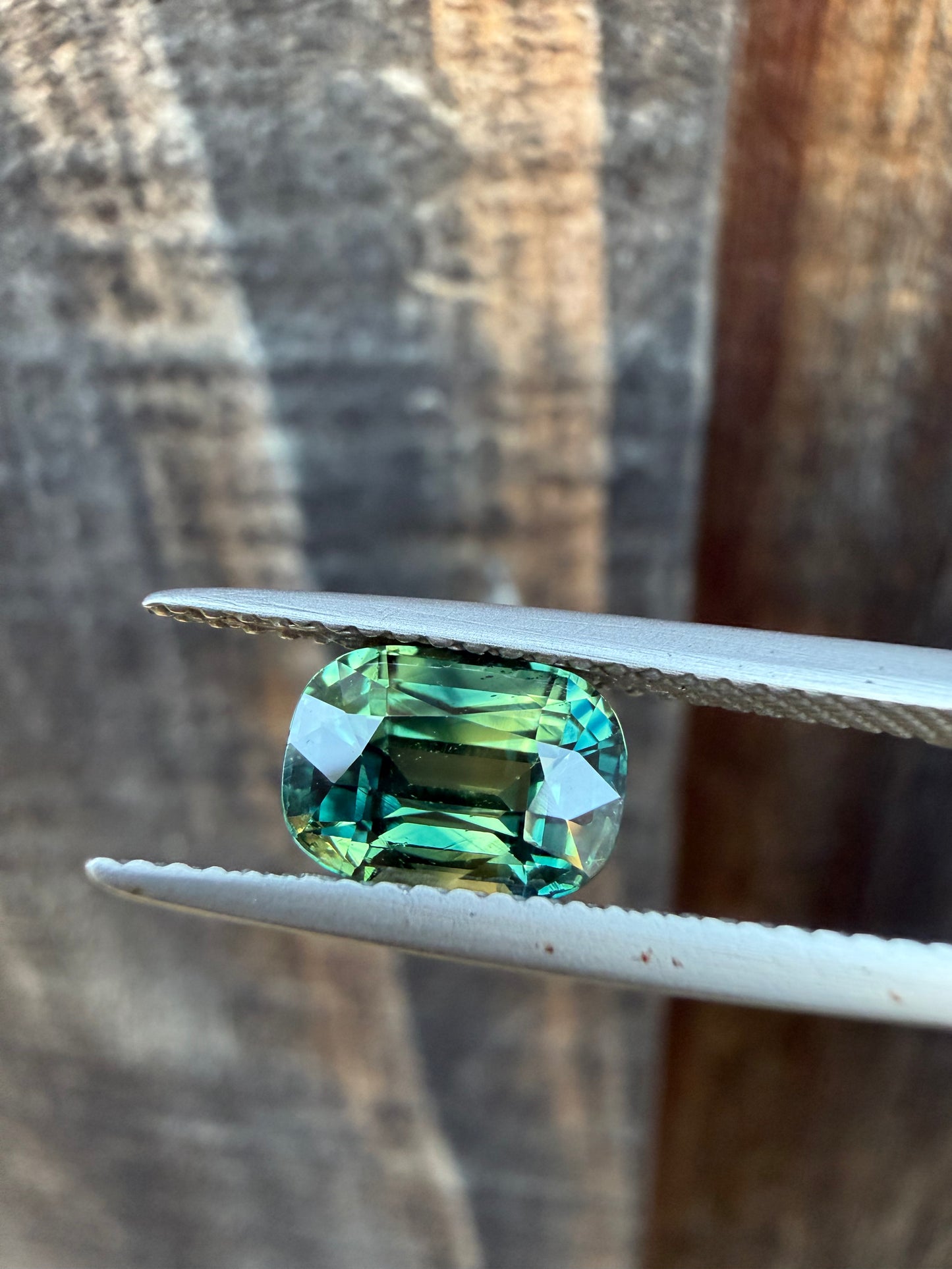 Australian Bi Colour Sapphire - 2.5 Carat | Elongated Cushion Cut | Unheated