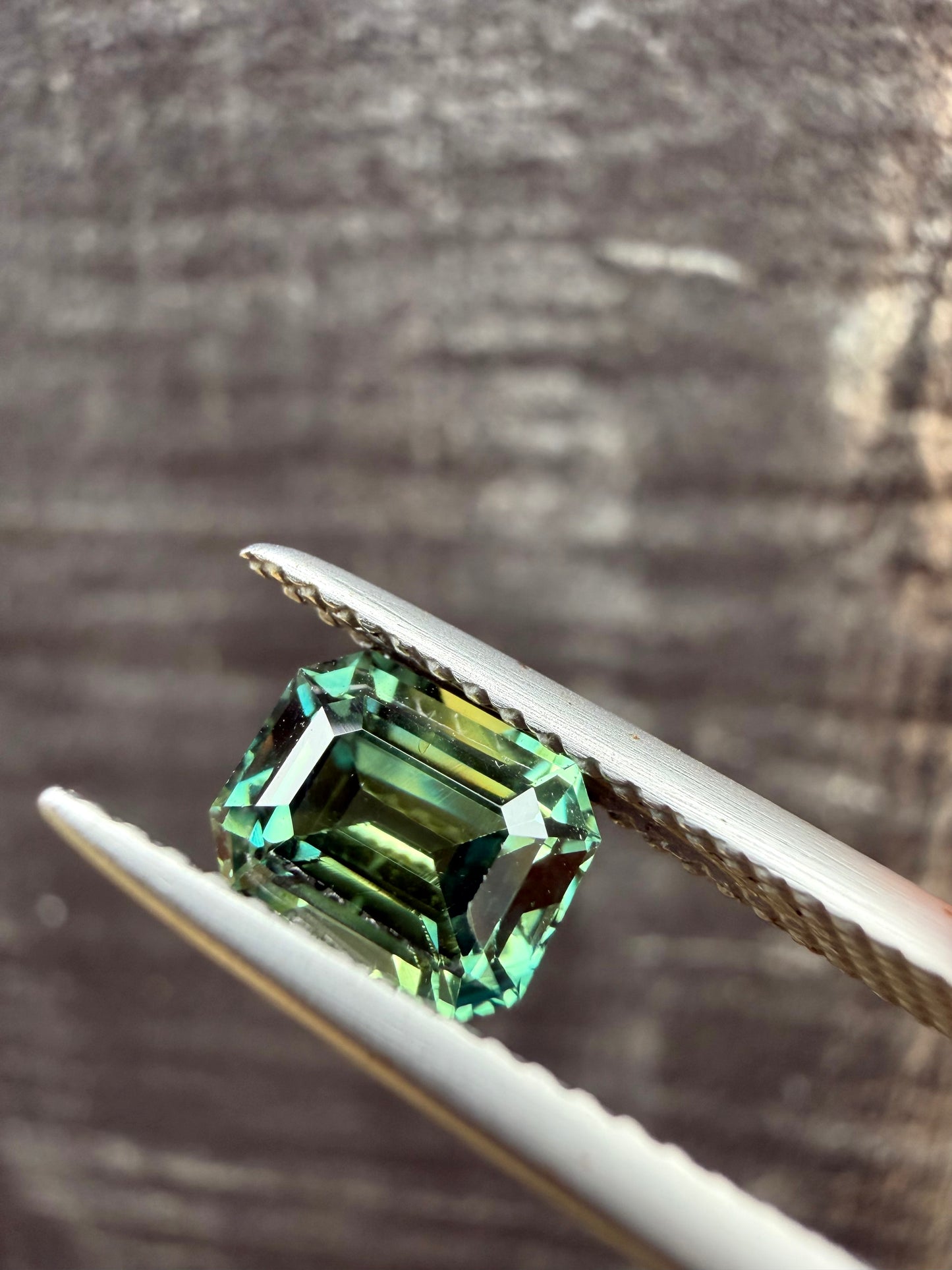 Australian Green Sapphire - 1.6 Carat | Emerald Cut | Unheated