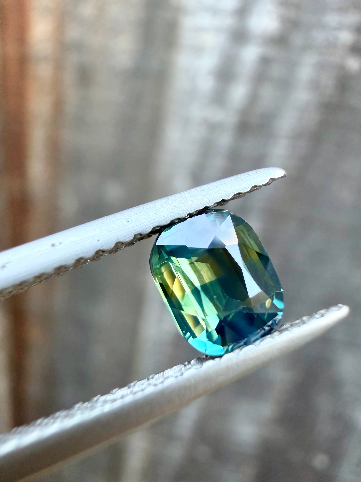 Australian Bi Colour Sapphire - 1.04 Carat | Unheated | Cushion Cut