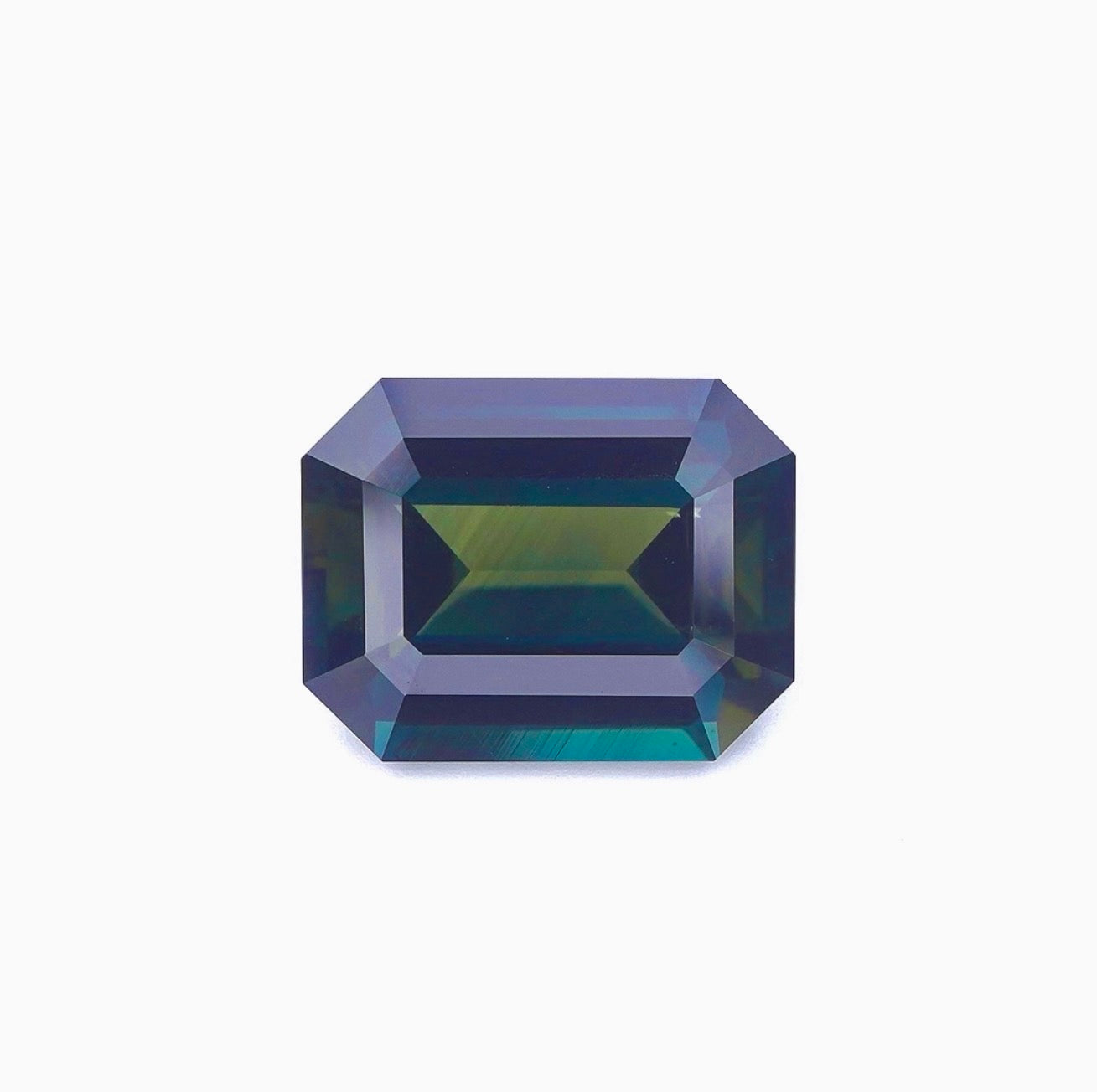 Natural Australian Deep Teal Sapphire - 6.70 carat | Emerald Cut | Heated