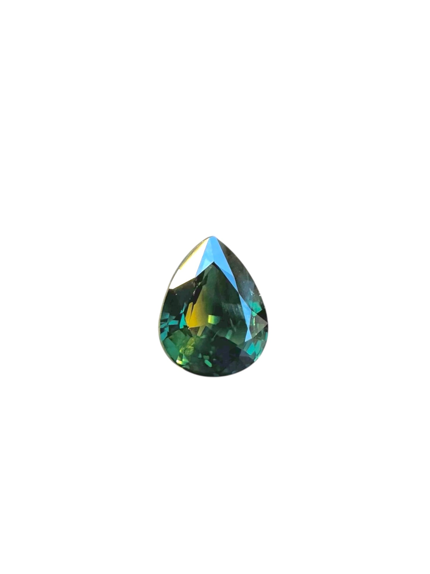 Australian Parti Sapphire - 1.88 Carat - Pear Cut - Heated