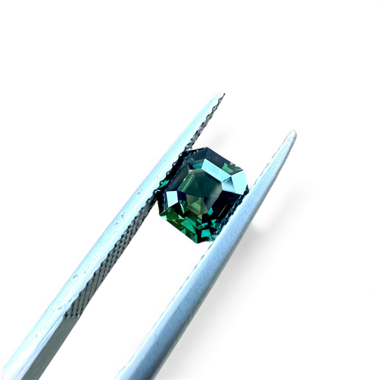 Australia Green Sapphire - 1.5 Crt | Asscher Cut | Unheated
