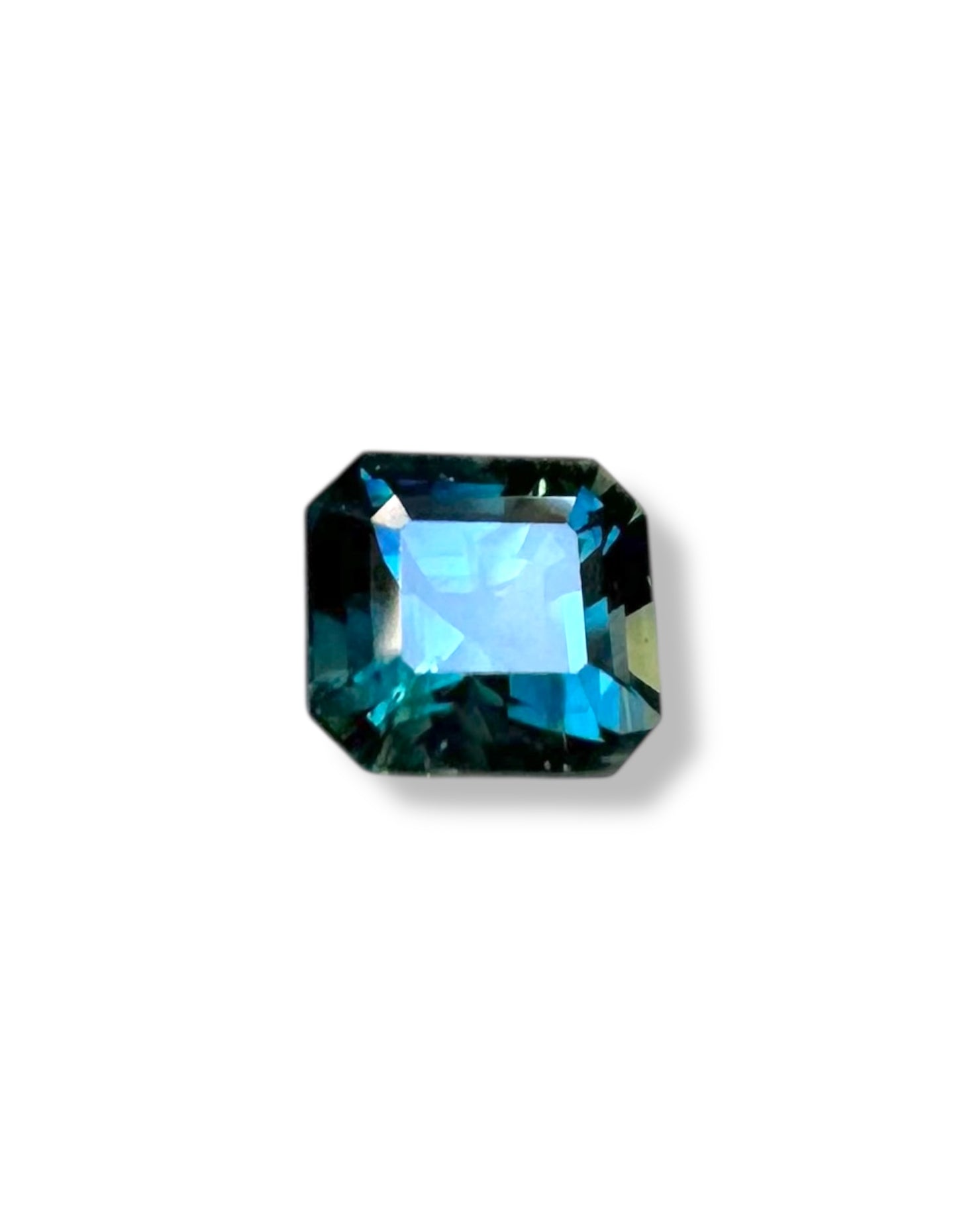 Australian Teal Sapphire - 1.56 Carat - Asscher Cut - Heated