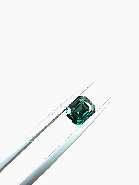 Australian Teal Sapphire - 1.53 Carat - Emerald Cut - Heated