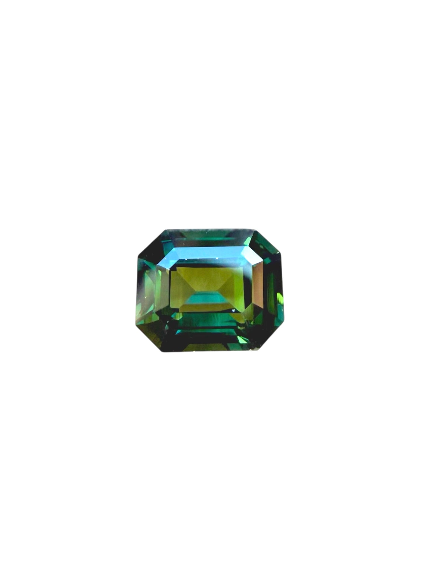 Australian Teal Sapphire - 1.53 Carat - Emerald Cut - Heated