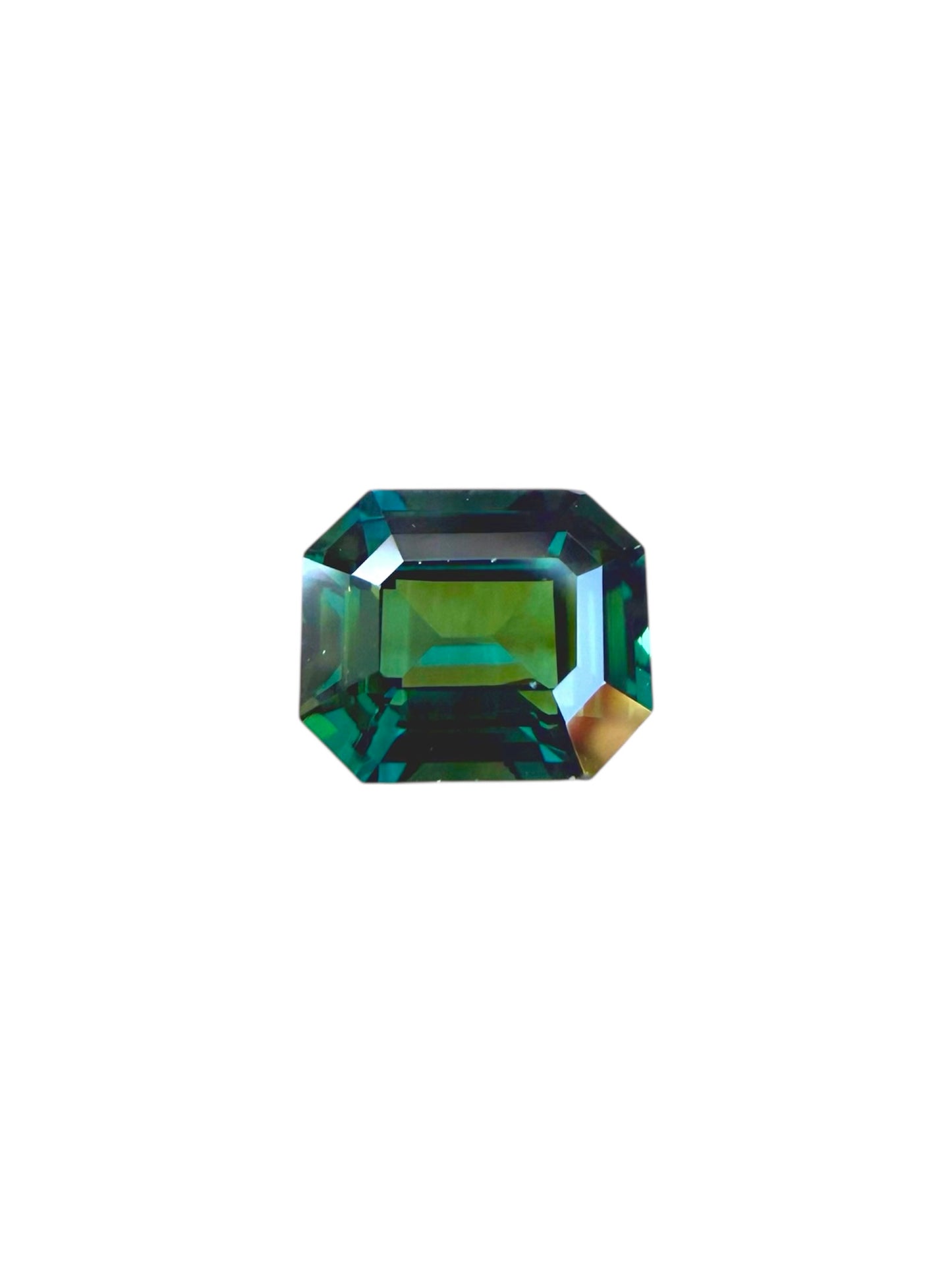 Australian Teal Sapphire - 1.53 Carat - Emerald Cut - Heated