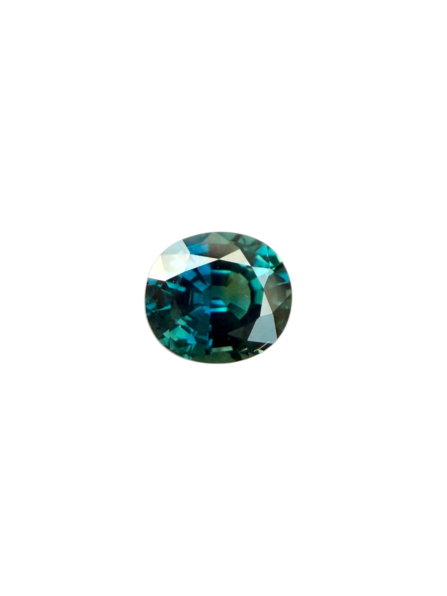 Australian Teal Sapphire - 1.36 Crt | Oval | Heated