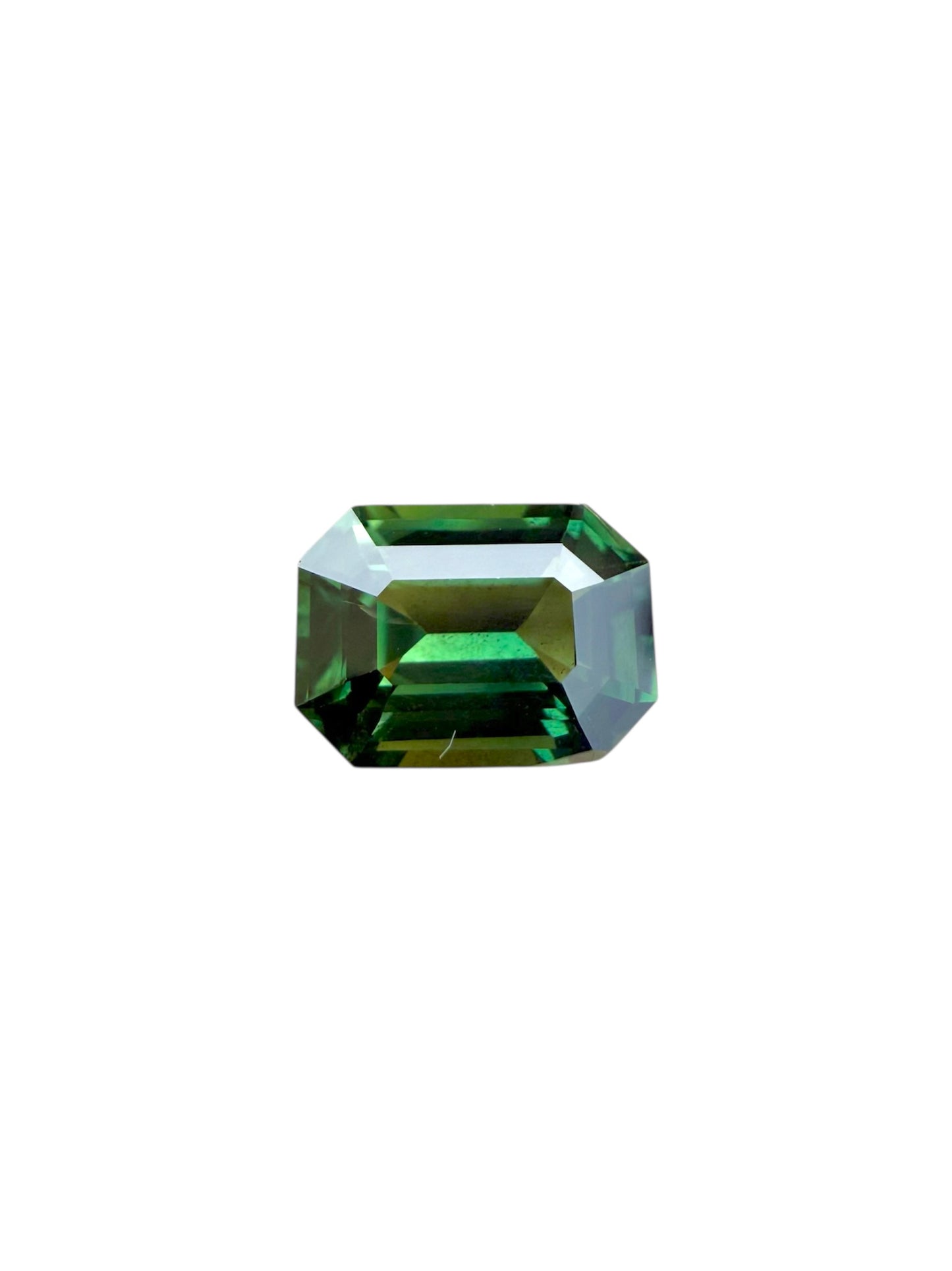 Australian Green Sapphire - 1.78 Carat | Emerald Cut | Heated