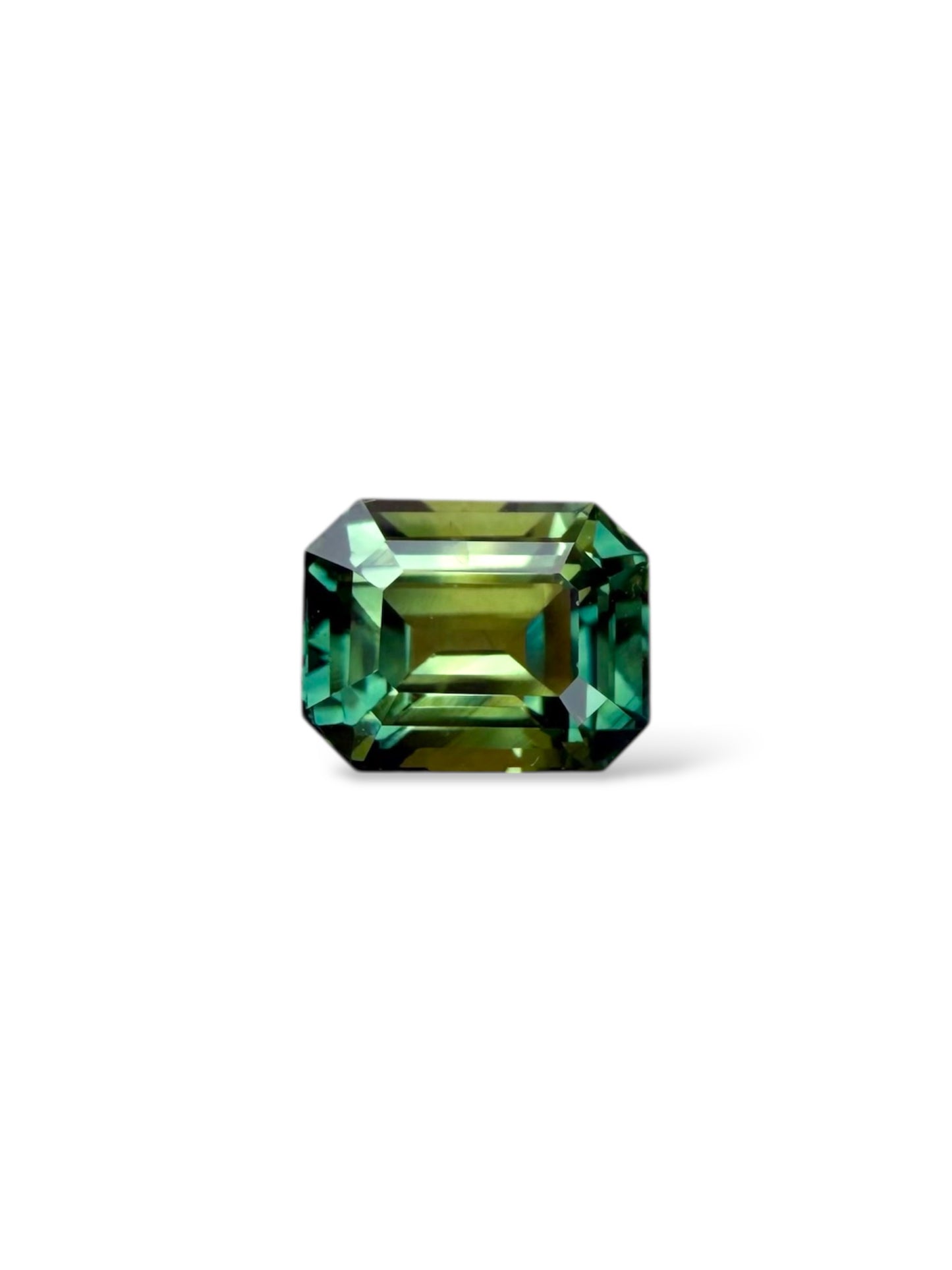 Australian Green Sapphire - 1.6 Carat | Emerald Cut | Unheated
