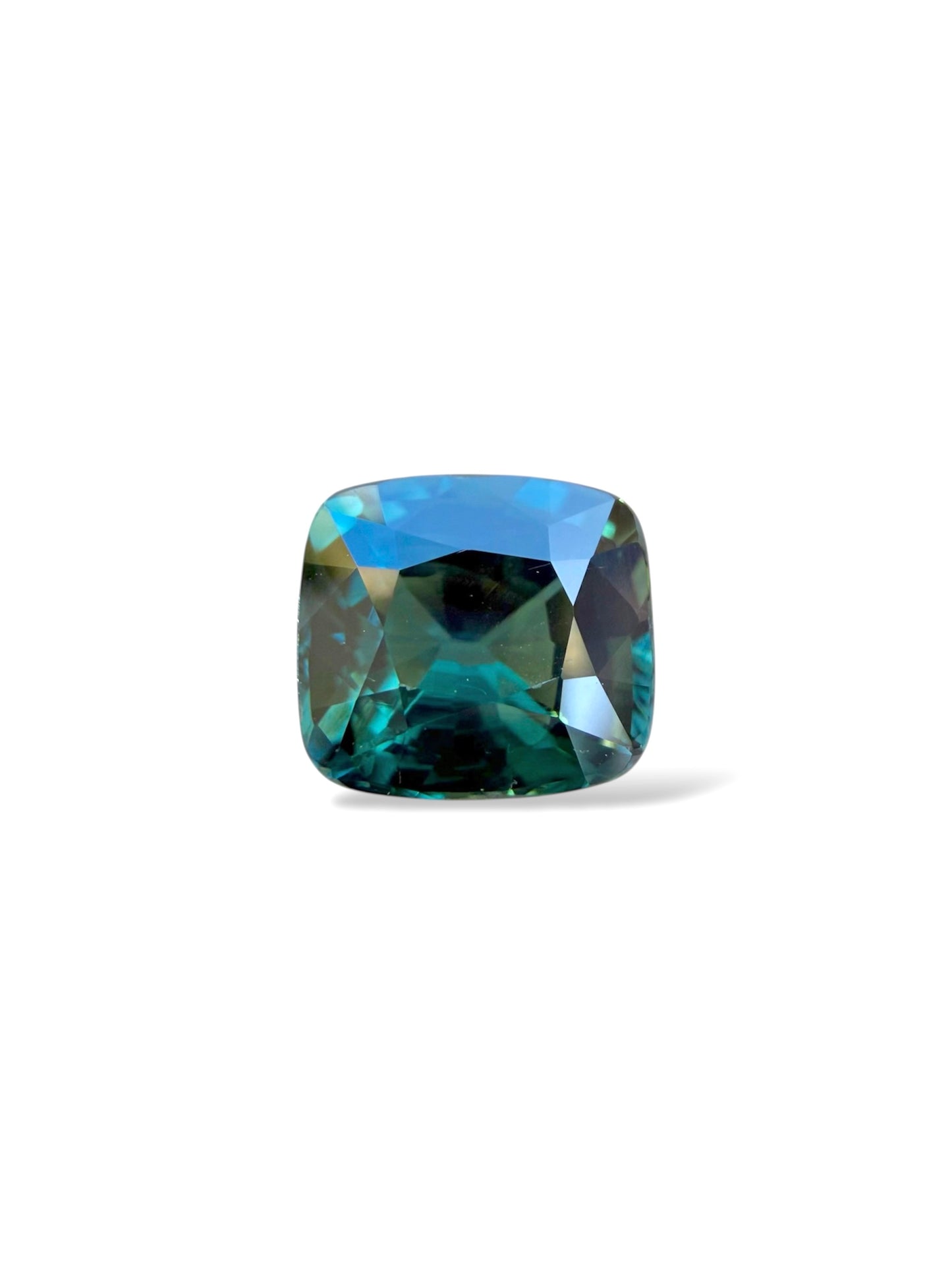 Australian Teal Sapphire - 1.54 Carat - Cushion Cut - Heated