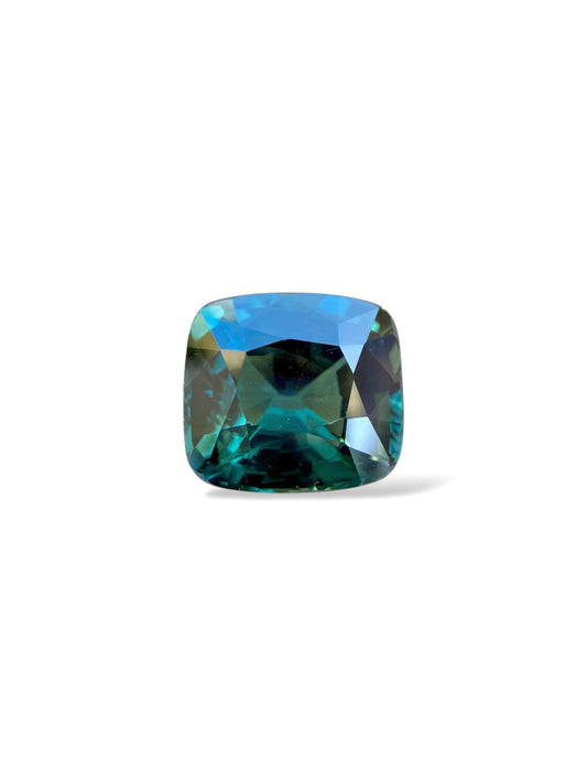 Australian Teal Sapphire - 1.54 Carat - Cushion Cut - Heated