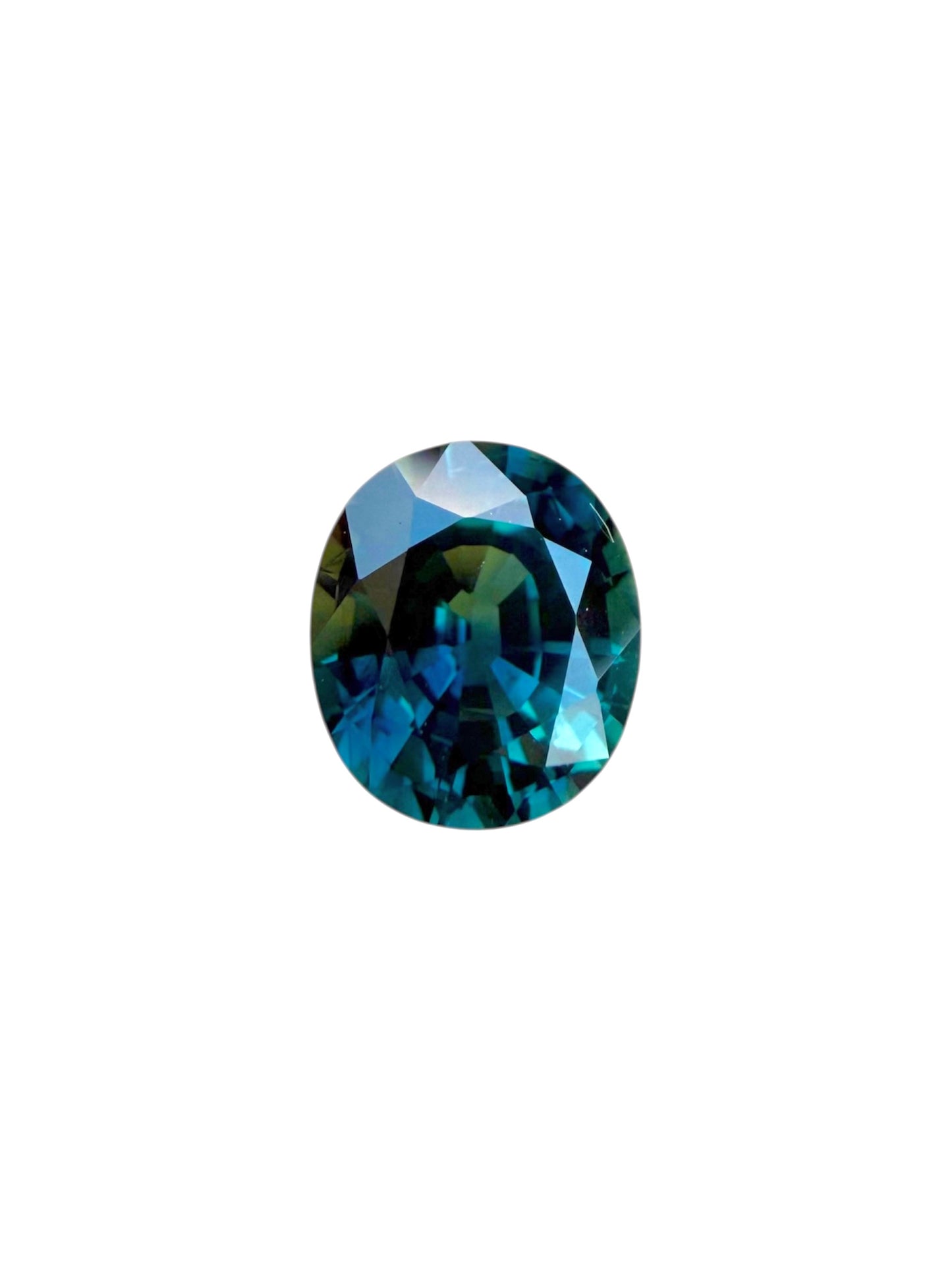 Australian Teal Sapphire - 1.36 Crt | Oval | Heated