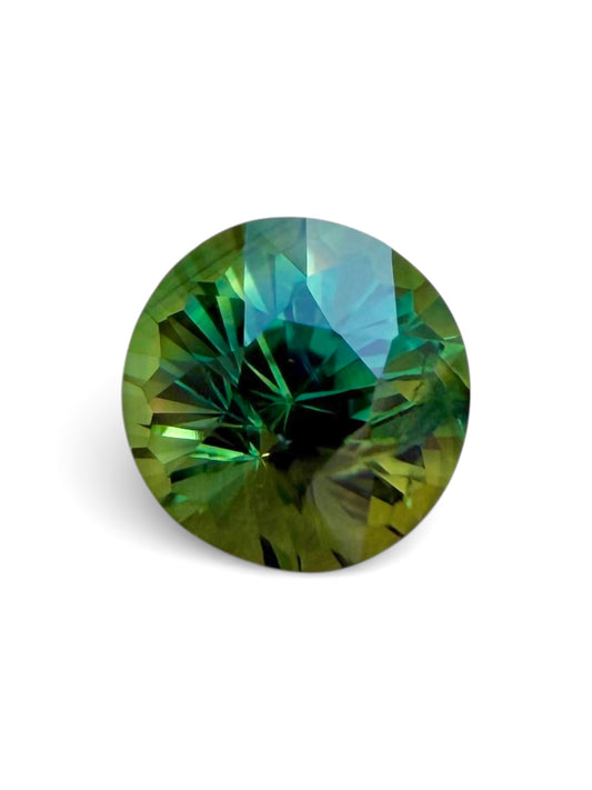 Australian Parti Sapphire - 1.2 Carat | Unheated | Round Brilliant Cut