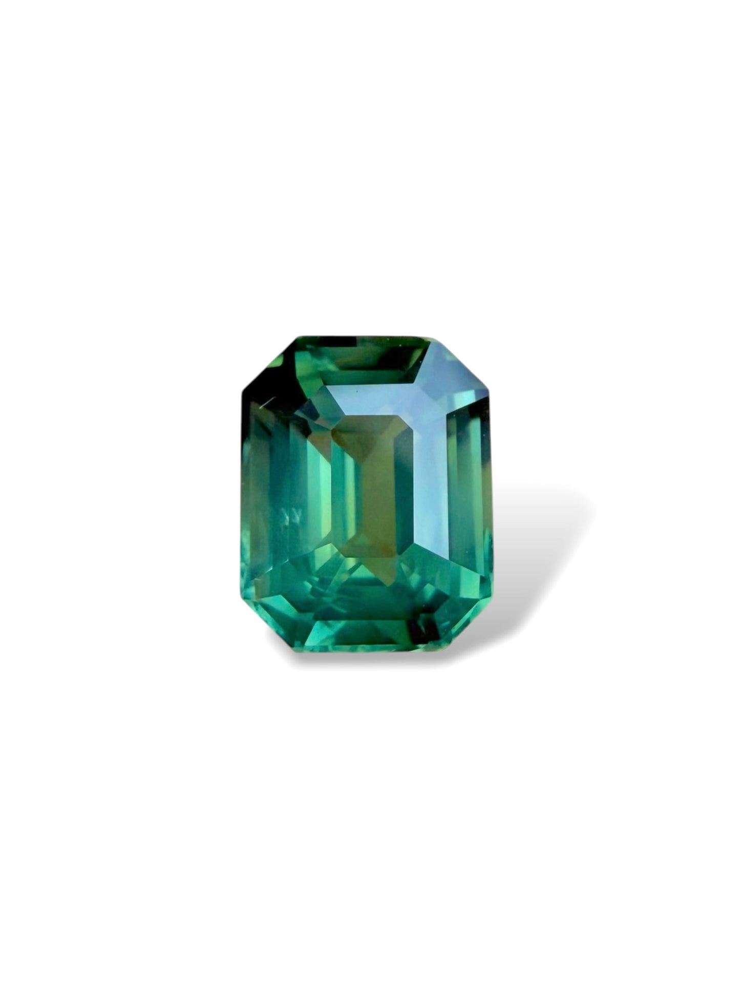 Natural Australian Mint Green Sapphire - 1.3 carat | Emerald Cut | Heated