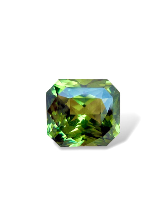 Australian Green Sapphire | 3.06 Crt  | Radiant Cut | Unheated