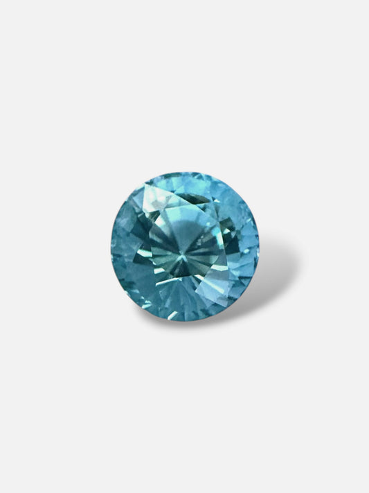 Natural Aquamarine - Rare Santa Maria Colour - 1.22 Carats | Round Brilliant Cut