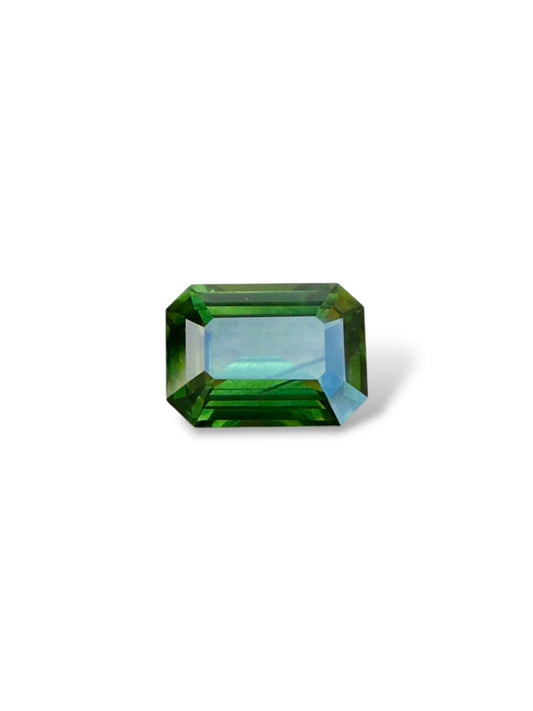 Australian Green Sapphire - 4.07 Carat | Emerald Cut | Heated