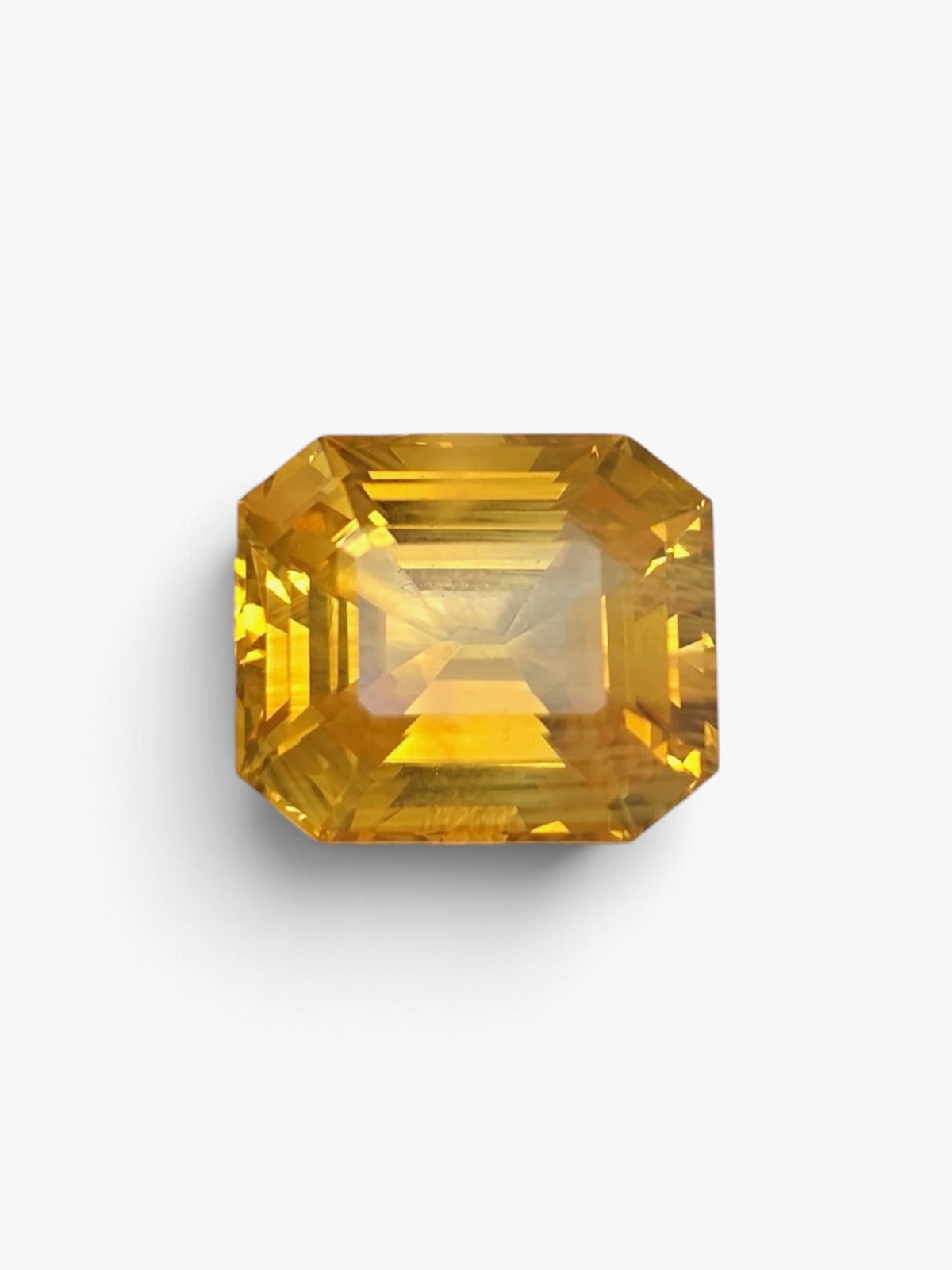 Ceylon Yellow Sapphire - 10.5 carats | Emerald Cut | Heated