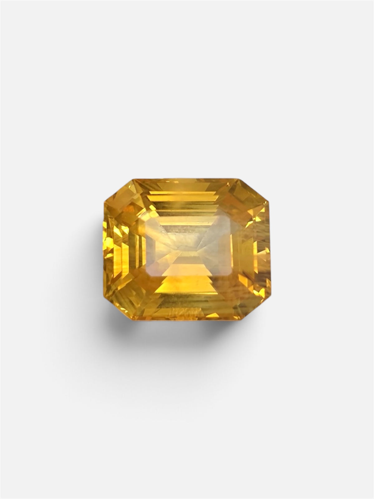 Ceylon Yellow Sapphire - 10.5 carats | Emerald Cut | Heated