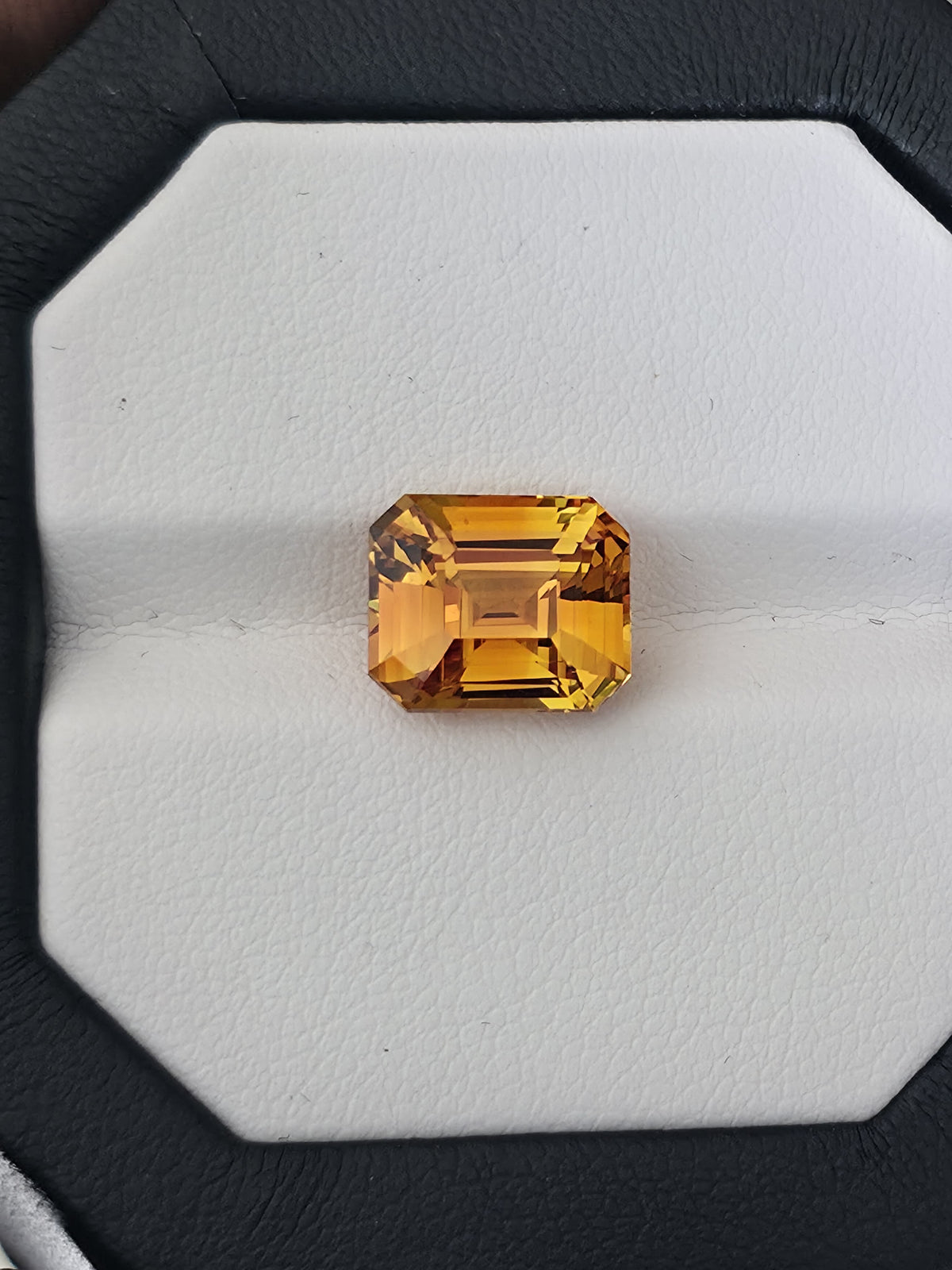 Ceylon Golden Yellow Sapphire - 6.5 Carat | Emerald Cut | Heated