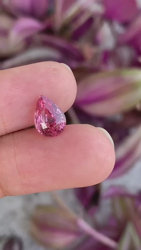 Natural Vivid Pink Spinel - Mahenge Tanzania - 2.04 Carat - Pear